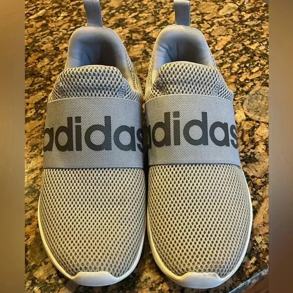 Athletic Adidas Grey Slip Ons - Picture 3 of 7